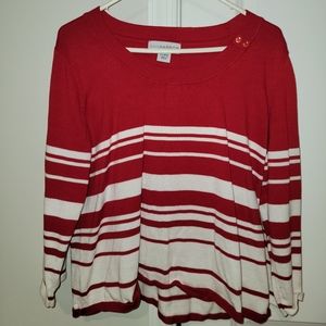 A Red and White  Sagharbor Sweater